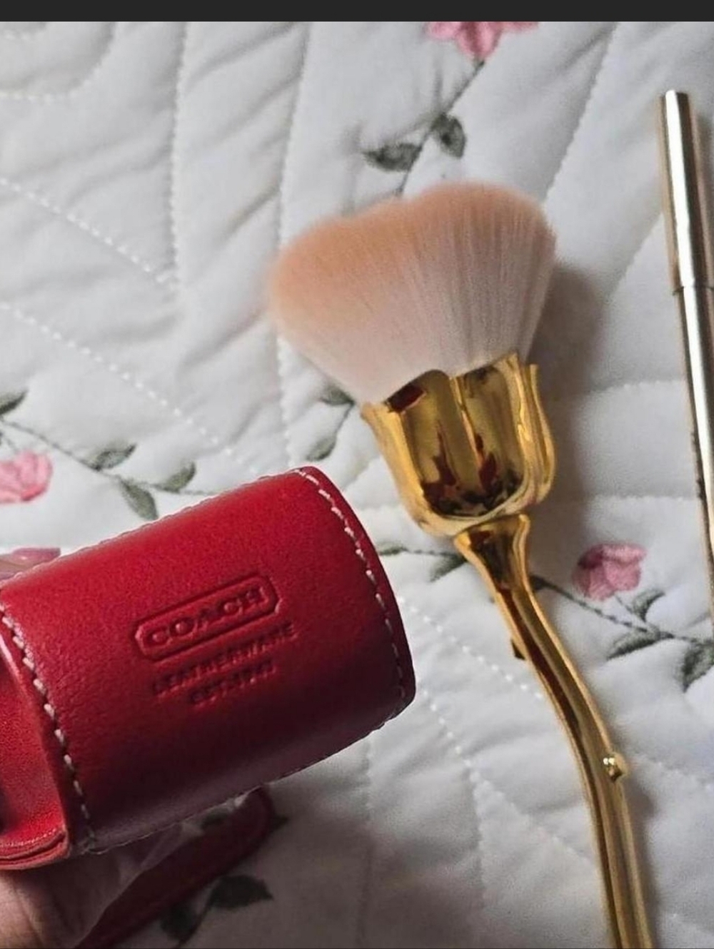 Coach Red Leather Bag Accessory - Picture 4 of 4